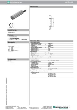 1 Inductive sensor NJ1,5-6,5-N