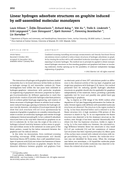 Linear hydrogen adsorbate structures on graphite induced by self