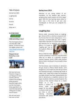 Laughing Gas - Oral Experts Group