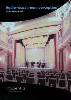 Audio-visual room perception