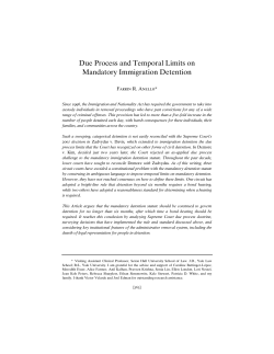 Due Process and Temporal Limits on Mandatory Immigration
