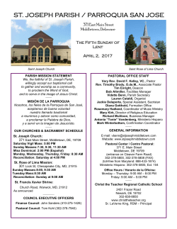 st. joseph parish / parroquia san jose