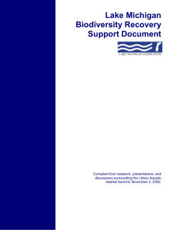 Lake Michigan Biodiversity Recovery Support Document