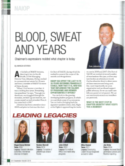 Blood, Sweat And Years
