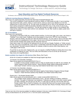 Instructional Technology Resource Guide