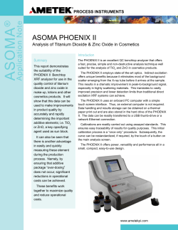 Application Note - AMETEK Process Instruments