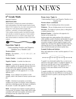 Locating Rational Numbers on a Number Line