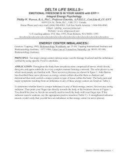 Energy Center Imbalances - Radiant Energies Balance