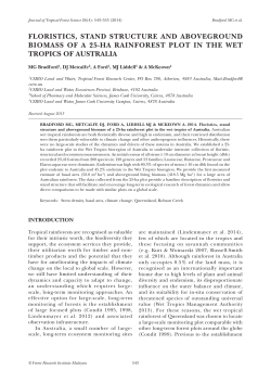 floristics, stand structure and aboveground biomass of a 25