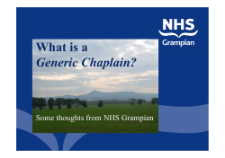 What is a Generic Chaplain?