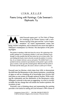 Poems Living with Paintings: Cole Swensen`s Ekphrastic Try