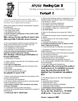 APUSH Reading Quiz 13