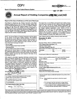 first citizens bancorporation of south carolina, inc.