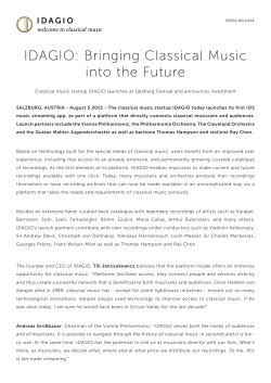 IDAGIO: Bringing Classical Music into the Future