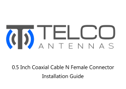 0.5 Inch Coaxial Cable N Female Connector