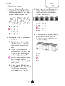 Topic 7 Practice test answers