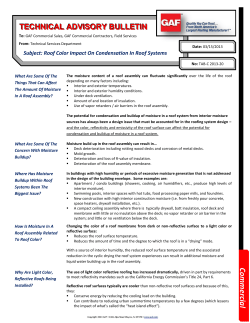 roof color impact on condensation in roof systems tab-c-2013-20