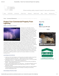Protect Your Commercial Property From Lightning