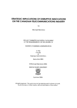 strategic implications of disruptive innovations on