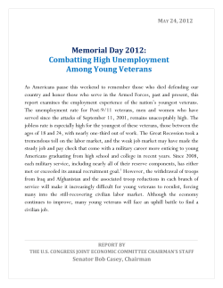 Combatting High Unemployment Among Young Veterans