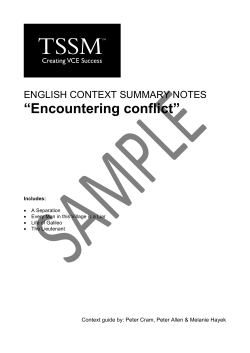 Encountering conflict