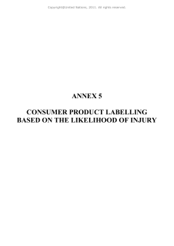 annex 5 consumer product labelling based on the likelihood