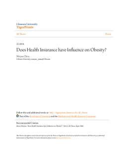Does Health Insurance have Influence on Obesity?
