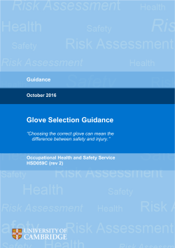 Glove Selection Guidance - Safety Office