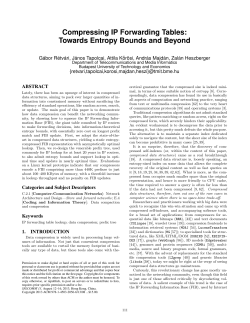 Compressing IP Forwarding Tables: Towards