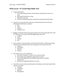 Plain Local&mdash;5th Grade Map Skills Test