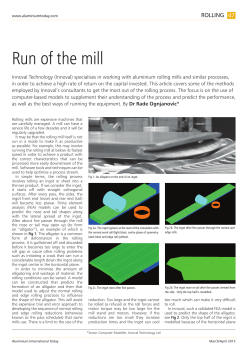 Run of the mill - Innoval Technology