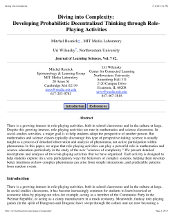 Diving into Complexity_ - The Center for Connected Learning and