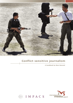 Conflict sensitive journalism