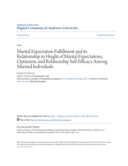Marital Expectation Fulfillment and its Relationship to Height of