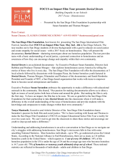 FOCUS on Impact Film Tour presents ​Storied Streets