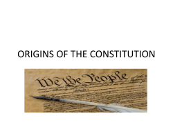 origins of the constitution