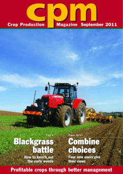 Blackgrass battle Combine choices Blackgrass