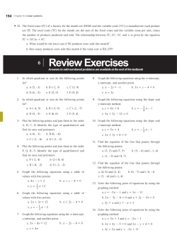 6 | Review Exercises