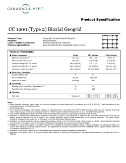 CC 1200 (Type 2) Biaxial Geogrid