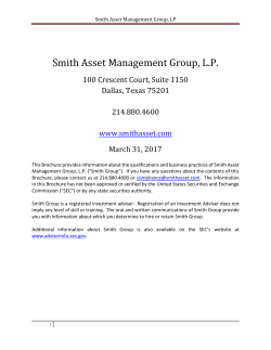 Smith Asset Management Group, L.P.