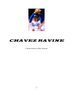 chavez ravine - California State University, Long Beach