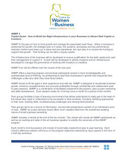 Full program description - Centre for Women in Business