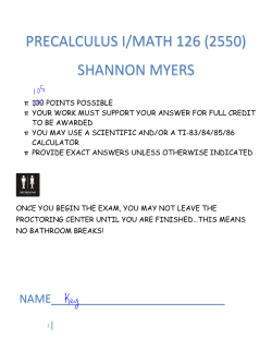 EXAM 1 - mathchick.net