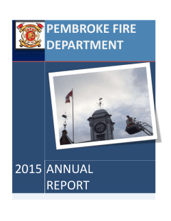 2015 Annual Report - The City of Pembroke