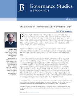 The Case for an International Anti-Corruption Court