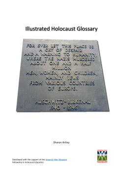 Illustrated Holocaust Glossary - Hertfordshire Grid for Learning