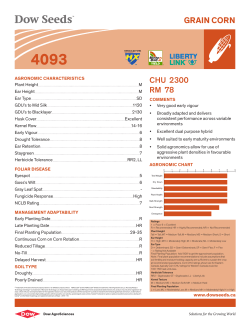 grain corn - The DOW Chemical Company