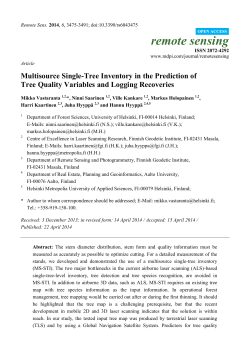 Multisource Single-Tree Inventory in the Prediction of Tree