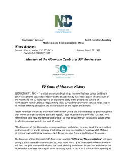 Museum of the Albemarle Celebrates 50th