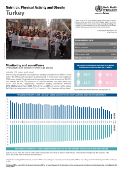 Nutrition, Physical Activity And Obesity Turkey